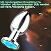 LED Analplug für Frauen Anfänger Nacht Attraktiver,Leuchtender Metall Analvibratoren mit Fernsteuerung,Anal Plug Vibrator Lustempfinden G Punkt Stimulaor 10 Modi, Sex Spielzeug für Männer und Paare #3