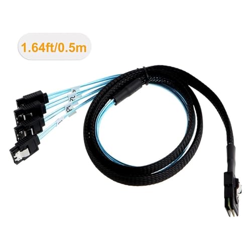 Cable S-AS 36Pin a 4 SATA 7Pin, 1 metro miniatura 3