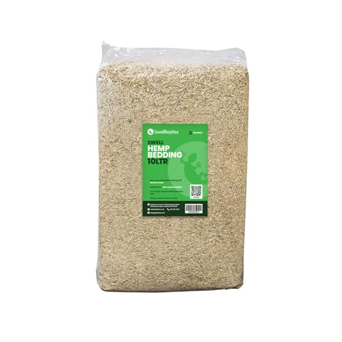 Swell Reptiles Hemp Bedding 10 Litres Reptile Substrate | Dust Free and Odourless