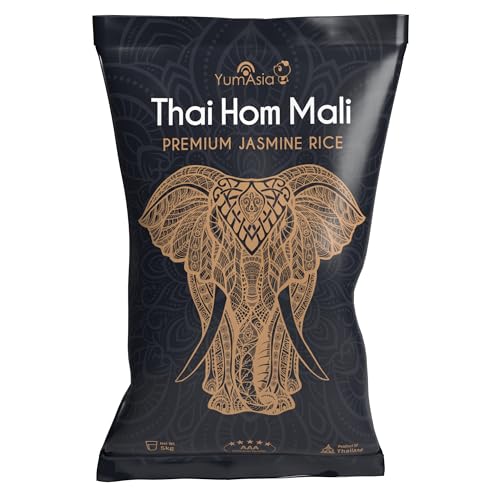 Yum Asia Thai Hom Mali Riz au Jasmin Blanc Premium – 5kg