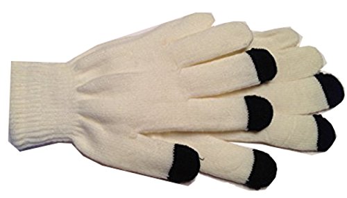 It's Ridic! Warm Knitted Stretch Touchscreen/Texting Winter Gloves With A Soft Texture. Just Thick Enough To Not Be Bulky. Off-White #TOP4