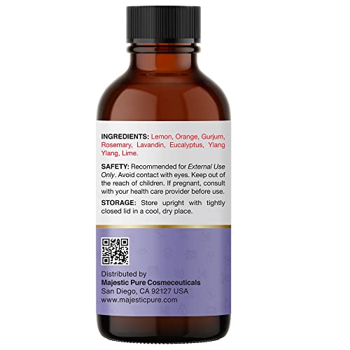Majestic Pure Five Guards Essential Oil Blend| 100% Pure & Natural Therapeutic Grade Oil For Aromatherapy & Massage| 1 Oz #TOP4