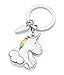 Produktbild RMEX Schlüsselhalter Fliegen Einhorn in den Wolken Regenbogen Märchen Magisch (Glänzend)