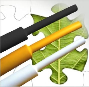 Hilltop Products Ltd ZH201B Marcadores Planos para Tubos termorretráctiles de 19,0 mm / 9,5 mm en Varias Longitudes y Colores (50 m, Color Blanco)