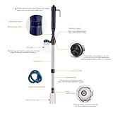 Wizoowip Electric Gravel Vacuum for Aquarium Water Cleaner, Fish Tank Cleaner Tools, Aquarium Siphon Gravel Cleaning for Turtle Tank, for Wash Sand, Water Changing Black - Image 4
