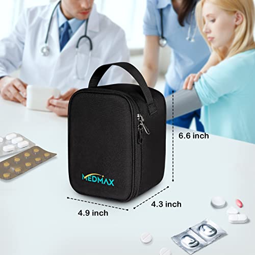 MEDMAX Carrying Case Compatible with OMRON Blood Pressure Monitor Silver BP5250 / Bronze BP5100 / Upper Arm 3 Series Home Blood Pressure Monitor, Portable Storage Organizer Bag with Handle (Bag Only) - Thumbnail 7