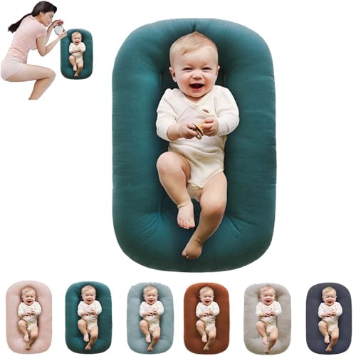 Image of oliwex Baby Lounger,Baby Lounge for Newborn,Infant Lounger for 0-12Months (Malachite Green)