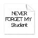 Never Foget My Student Teacher Quote Cleaning Cloth Phone Screen Glasses Cleaner 5pcs