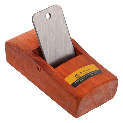 MAGICLULU Pialla a Mano Portatile per Lavorazione Legno 108mm in Legno Naturale Lama in Acciaio Durevole per Falegnameria e Piallatura Superfici in Casa