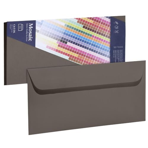 ARTOZ Mosaic Envelope Card, Graphite, C6