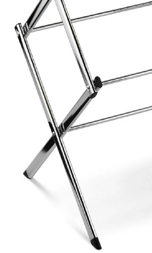 Honey-Can-Do Commercial Accordion Wood Drying Rack, Chrome, For Storage #TOP2