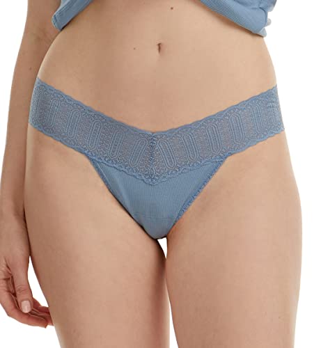 Thong Hanky Panky Eco Rib Vintage Blue : fini les marques visibles sous les vêtements serrés