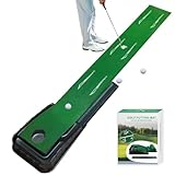 MYKUJA PRO Golf Putting Mat Indoor Putting Green with Ball Return, Mini Golf Mat for Home and Office, Golf Practice Mat Golf Gifts for Men