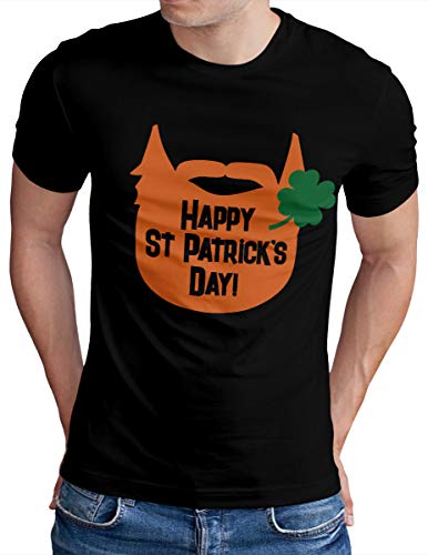 T-shirt Saint-Patrick Homme Grande Taille Noir Confortable S-5XL