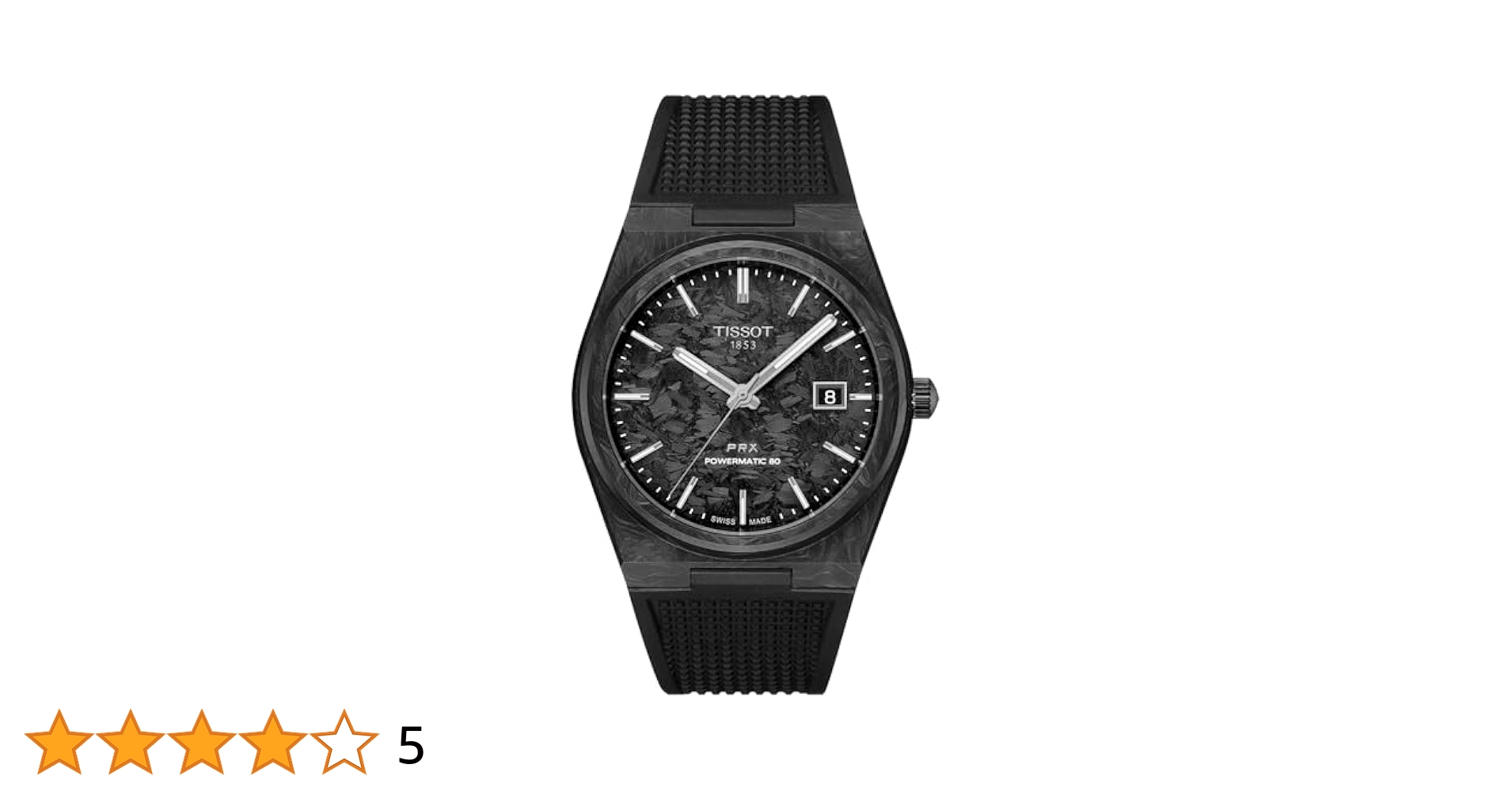 Tissot PRX 35mm Powermatic 80 ブラック PRX Powermatic 80 35mm Black | Teddy Baldassarre