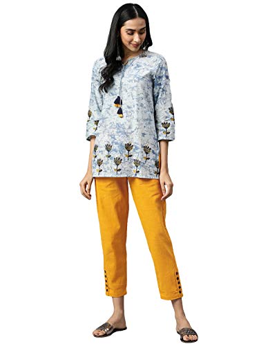 Image of Jaipur Kurti Women's Pleat-Front Regular Pants