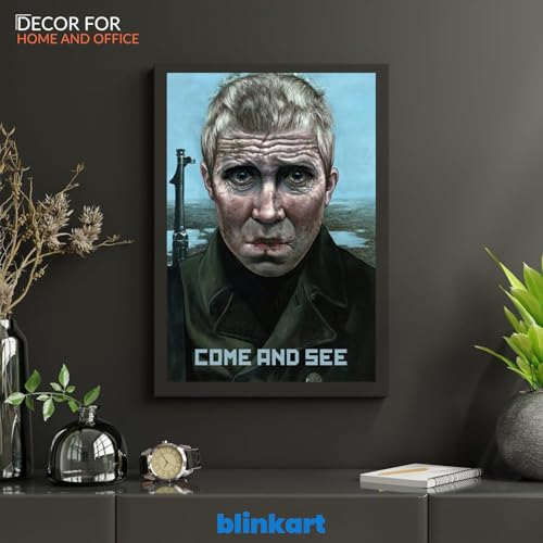 Image of BLINKART Come And See (1985) Movie Poster Frame 8x12 Inch | Premium 300 GSM Paper Wall Print | Vintage Film Artwork for Home, Bedroom, Living Room, Office | Framed Photo Decor