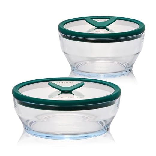 Durable 4-Piece Glass Food Storage Set