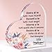 Puzzle Acrilico A Forma Di Cuore Con Messaggio - Regalo Per Amica Speciale - Decorazione Da Scrivania - Foto 5