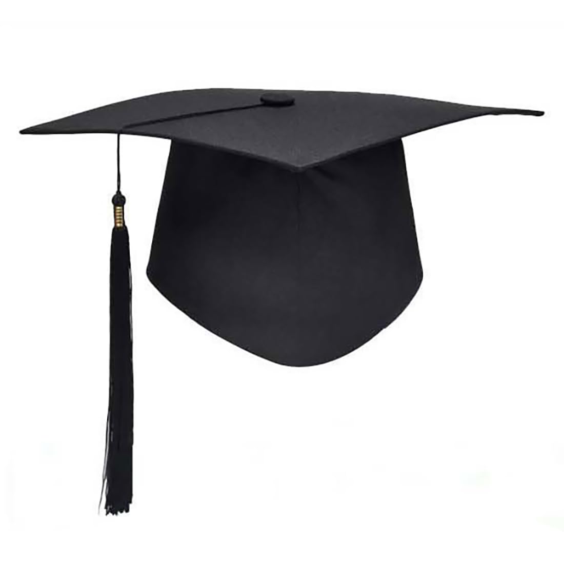 Van Der Linn Unisex Black Graduation Hat Tassels Cap University Bachelors Master Academic Hat Costume (1)