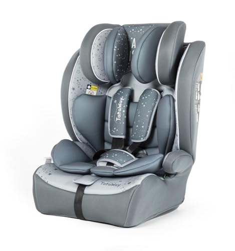 Tataway Seggiolino Auto I-SIZE R129. Seggiolino per la sicurezza dei bambini con altezza da 76 a 150 cm. Poggiatesta regolabile e imbottitura extra.