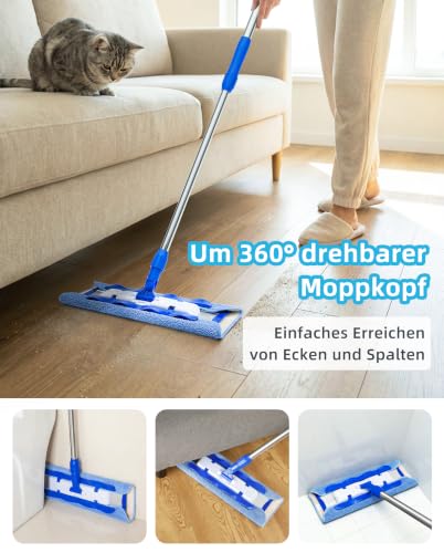 MR.SIGA Profi-Mikrofasermopp zur Reinigung von Hartholz- und Laminatböden