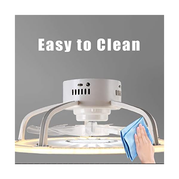 OMGPFR Mute Ceiling Fan with Lighting LED Light App and Remote Control Ultra-thin 18CM Ceiling Lamp Invisible Quiet 40W Dimmable Fans Ceiling Lights for Living Room Bedroom Lighting - Image 8