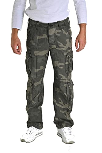 Pantalones de Cargo para Hombre Surplus Airborne Multicolores - Blackcamo, 7XL Cover