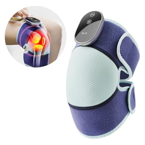 Ms.W Knee Massager for Pain Relief, Cordless Heating Pad for Knee, Electric Knee Heating Pad for Knee Pain & Arthritis, Heated Knee Brace with Heat and Vibration,Suitable for Work, Study, Home Cover