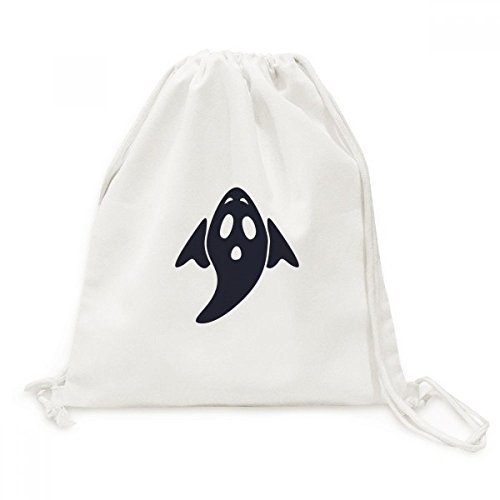 Sac à dos Halloween en toile souple avec imprimé graphique fantôme ailé