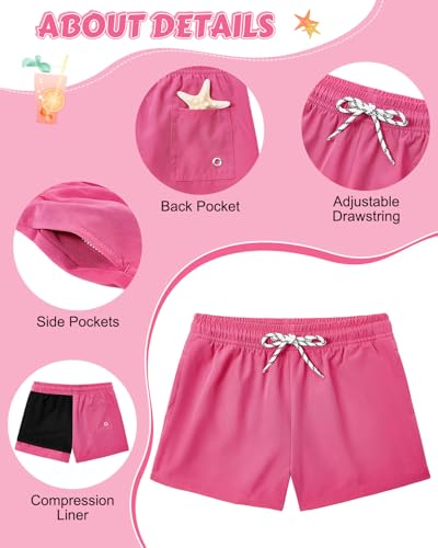 Century Star Boys Swim Trunks with Compression Boxer Brief Liner Toddler Shorts Kids Quick Dry Bathing Suit Swimwear4