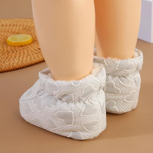Warm Fur Baby Boots, Baby Plush Cotton Toddler Shoes, Cozy Fleece Baby Booties, Soft Sole Warm Booties (Pink,10.5cm/5-8 Months)3