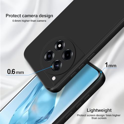 Image of Silicone Back Cover Case for OnePlus 12R 5G|Slim & Anti-Scratch|Camera Protection Back Cover Case for OnePlus 12R 5G -Black