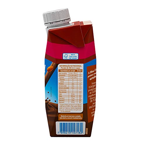 Almond Breeze, Alimento com Amêndoas Zero Açúcar, Rico em Vitamina E e D e Cálcio, Sabor Chocolate -