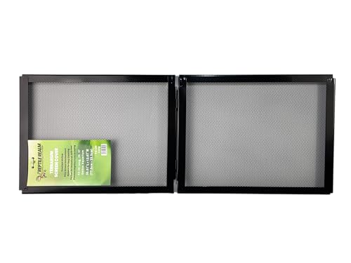 H2Pro - Reptile Realm - Aquarium Mesh Lid Screen Cover – Metal Screen Top for Fish Tanks & Terrariums, Rust-Resistant, High Airflow Design (20 Long - 30 3/8