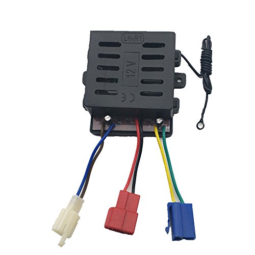 WELLYE Children's Electric Car 27mhz Universal Remote Control and 12V Receiver Kit Remote Controller Transmitter Control Box Accessories for Children Electric Ride On Toys RC Car Replacement Parts