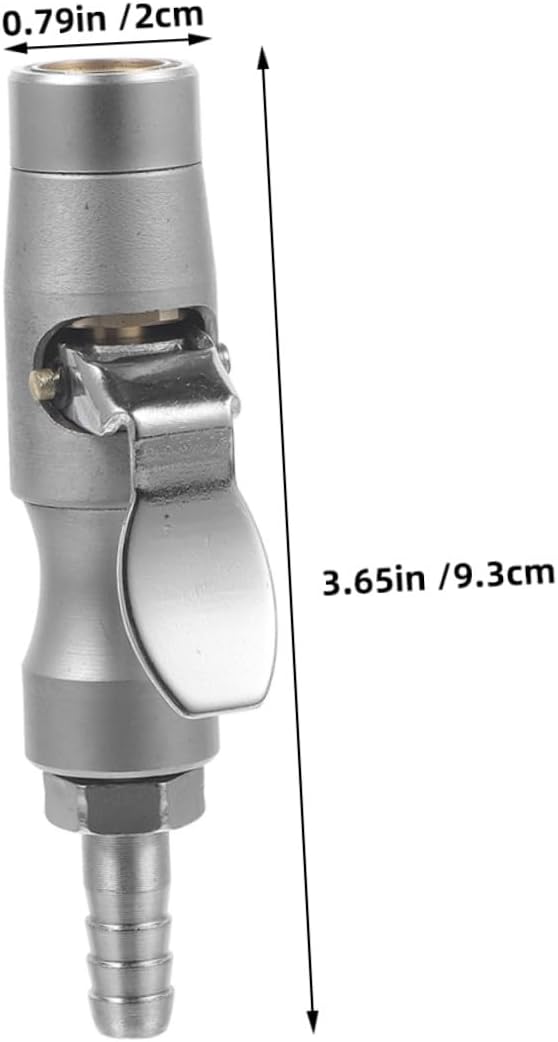 OUNONA 2pcs Copper Self-Locking Tire Air Chuck Inflator Nozzle Adapter Matte Finish Quick Connect for Car Tire Inflation and Wheel Maintenance