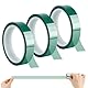 3 Rollen Hitzebeständiges Klebeband, Sublimation Polyimid Nickelband, Hohen Temperaturen Hitzeschutzband für Elektronische Leiterplatten (Grün 20mm × 33m)