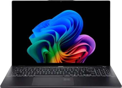 Acer Swift 16 AI, Notebook OLED Touch 16', Intel Core Ultra 7-256V, 16 GB RAM, SSD 1 TB, Windows 11 Home, Preto