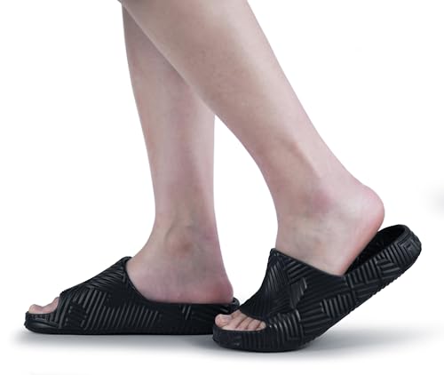 weweya slippers for women and men - bathroom shower shoes - non slip house slides - lightweight beach sandals