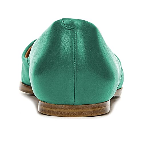 FOWT Classic Shallow Slip on Flats Chic Sexy Pointed Toe Low Heel Shoes Elegant Simple Office Brown Ballet Flats for Women, US Size 4-16 M2