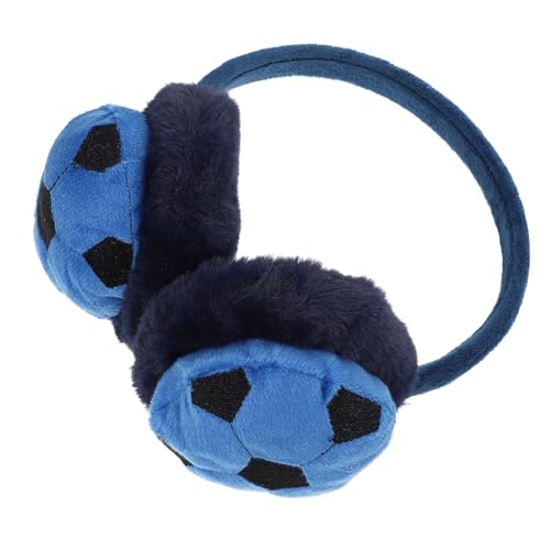 VANZACK 1pc Soccer Shaped Ear Muffs for Winter Warm Earmuff for Boys and Girls Soft Ear Protection Cover for Outdoor Activities for Ice Skating Skiing Sledding
