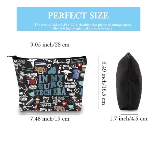 Surgical Tech Gift Surgery Nurse Doctor Gift in My Surg Tech Makeup Bag Gift for Surgical Technologist Surgeon (Surg Tech Era BLK EU) - Image 2