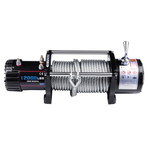 Winche Eléctrico 12V 12000LB Cuerda de Acero ECCPP miniatura 7