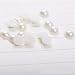 WINOMO 2000pcs la mitad de cuentas de perlas redondas artificiales espalda plana...