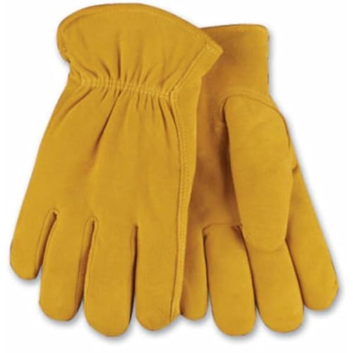 KINCO INTERNATIONAL Extra-Large Men's Full-Suede Deerskin Leather Gloves