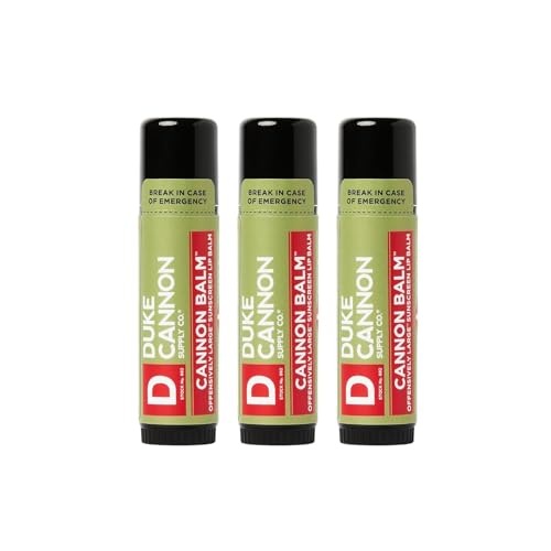 Duke Cannon Balm Tactical Lip Balm 3-Pack with SPF 15, 0.56oz – P...