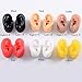 CHUANCI Soft Silicone Ear Model for Hearing aid 1:1 Human Ear Ear Model Simulation Display Props Teaching Tools Jewelry Display Earrings (On Pair White Color)