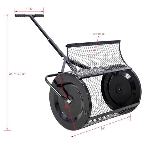 Esparcidor de Compost para Césped de 24 Pulgadas miniatura 2