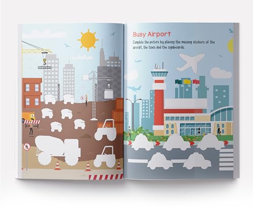 My First Transport Sticker Book (Exciting Sticker Books With 1 Plus Colourful Stickers) Paperback by Wonder House Books